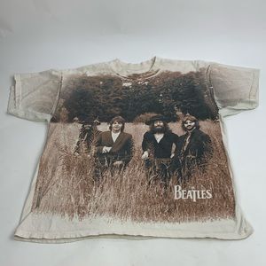 Vintage 1998 Beatles Large graphic Tshirt XL Front Back Logo RARE